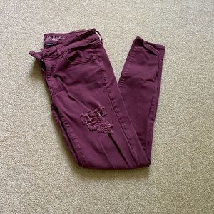 AEO Maroon Jeans